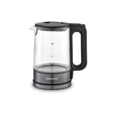 GOURMETmaxx Wasserkocher 1.7 l, Transparent/Grau GOURMETmaxx Wasserkocher 1.7 l, Transparent/Grau