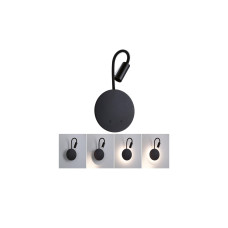 Paulmann LED Akkuwandleuchte Miora 2700K dimmbar Schwarz