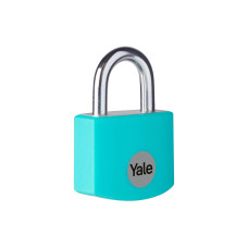 Yale Vorhängeschloss YE3B 25/12 Türkis Aluminium/Stahl