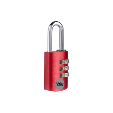 Yale Zahlenschloss YE3CB 20/21 Rot Aluminium/Stahl Yale Zahlenschloss YE3CB 20/21 Rot Aluminium/Stahl