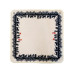 AGM Jass Scherenschnitt Jassteppich beige/schwarz 60 x 60 cm AGM Jass Scherenschnitt Jassteppich beige/schwarz 60 x 60 cm