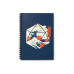 Glass Staff Notizbuch Great wave of Dice Blau