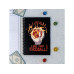 Glass Staff Notizbuch I Cast Fireball! Schwarz/Rot