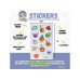 Glass Staff Sticker Kawaii Dice Classes Mehrfarbig
