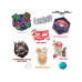 Glass Staff Sticker Bomb Pack Mehrfarbig