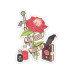 Glass Staff Sticker Carpe DM Mehrfarbig