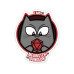 Glass Staff Meowster of the Dungeon Sticker Mehrfarbig