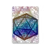 Glass Staff Holographic Mosaic D20 Sticker Blau/Schwarz