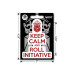 Glass Staff Keep calm & Roll Initiative Sticker Rot