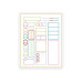 Glass Staff Minimal Character Sheet Sticker Mehrfarbig/Weiss
