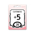 Glass Staff Stat Block Cute Sticker Schwarz/Weiss