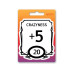 Glass Staff Stat Block Crazy Sticker Schwarz/Weiss