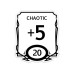 Glass Staff Stat Block Chaotic Sticker Schwarz/Weiss