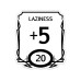 Glass Staff Stat Block Laziness Sticker Schwarz/Weiss