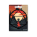 Glass Staff Young Dragon d20 Sticker Rot/Schwarz