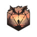 Glass Staff The Staredown d20 Sticker Rot/Schwarz