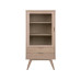 AC Design Vitrine A-Line Hellbraun 72 x 36 x 145 cm