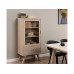 AC Design Vitrine A-Line Hellbraun 72 x 36 x 145 cm