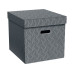 VON Aufbewahrungsbox Cube, 3 Stück, Grau VON Aufbewahrungsbox Cube, 3 Stück, Grau