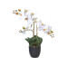 CHALET Kunstblume Orchidee im Topf 42 cm, Weiss