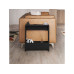 Woody Fashion Beistelltisch Simpi 55 x 60 cm, Schwarz