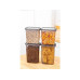 Hermia Vorratsdose 4 Stück 2x 1150 ml / 2x 1500 ml, Anthrazit