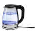 GOURMETmaxx Wasserkocher 1.8 l, Transparent/Schwarz