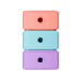 Exacompta Tiny Box Candy Tidy, 3-er Set A5+, stapelbar
