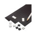 Berec Magnetplättchen 2 x 2 cm 100 Stück, Weiss-Schwarz