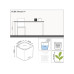 Lechuza Blumentopf CUBE Glossy 14 Weiss glanz