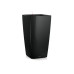 Lechuza Pflanzentopf Cubico Premium 22 Schwarz glanz