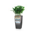 Lechuza Pflanzentopf Cubico Premium 22 Schwarz glanz