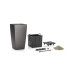 Lechuza Pflanzentopf Cubico Premium 22 Schwarz glanz
