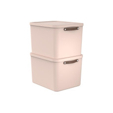 Rotho Aufbewahrungsbox MALOJA 55 l, Pink, 2 Stück Rotho Aufbewahrungsbox MALOJA 55 l, Pink, 2 Stück