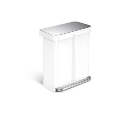 Simplehuman Abfalleimer Step Can 34+24 l Weiss Simplehuman Abfalleimer Step Can 34+24 l Weiss