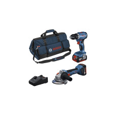 Bosch Professional Akku-Werkzeugset GSR + GWS + 2x 4.0Ah + GAL