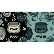 Paws & Whiskers Napfunterlage Paspet2 Paws & Whiskers Napfunterlage Paspet2