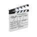 relaxdays Filmklappe 26 x 30 cm, Weiss
