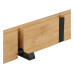relaxdays Türgarderobe mit 5 Haken, Schwarz/Hellbraun