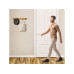 relaxdays Türgarderobe mit 5 Haken, Schwarz/Hellbraun