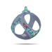curli Geschirr Vest Air-Mesh LE26 S Semi Circle Blau