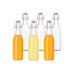 relaxdays Einmachflasche mit Bügelverschluss 1000 ml, 6 Stück