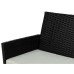 COCON Loungeset Brione, Schwarz/Weiss,  4 Sitzplätze