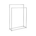 Blomus Handtuchhalter Modo 86 x 60 x 18.5, Silber Poliert