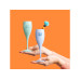 Koziol Sektglas Holy Shit 100 ml, 1 Stück, Blau