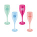 Koziol Sektglas Color Up 100 ml, 4 Stück, Mehrfarbig
