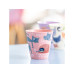Koziol Trinkbecher Nora M Purrs Sunday 300 ml, 1 Stück, Rosa