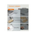 Feandrea Katzentoilette Edelstahl XL 61 x 41 x 36.5 cm