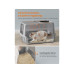 Feandrea Katzentoilette Edelstahl XL 61 x 41 x 36.5 cm