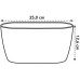 Elho Blumentopf Brussels Orchidee DUO 2.8 l, Transparent